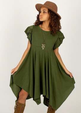 Mia Joy by Joyfolie Milana Dress in Olive Green size 10